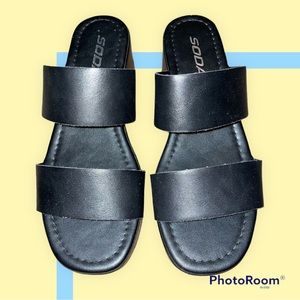 Black Platform Sandals